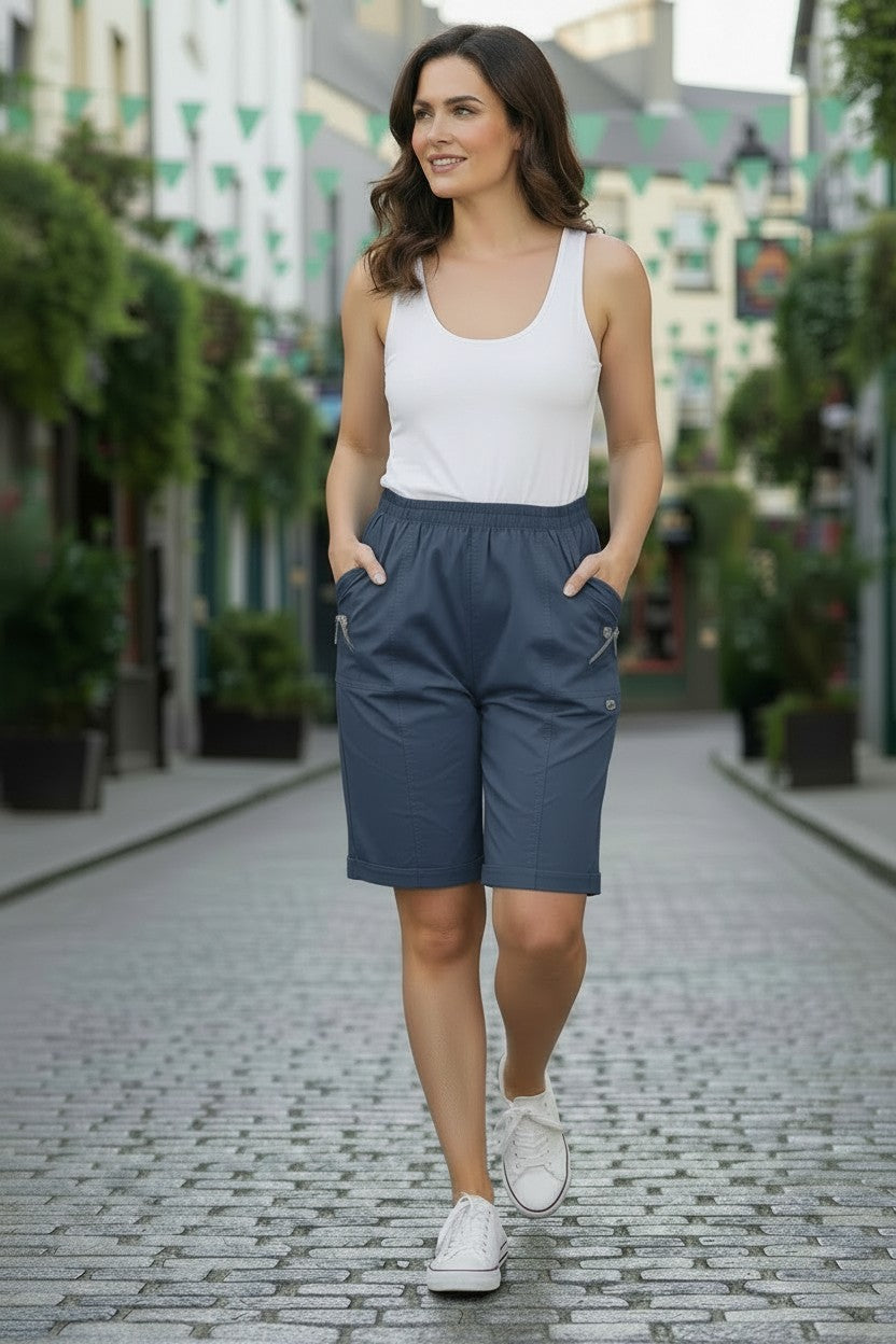 Indigo Bermuda Shorts