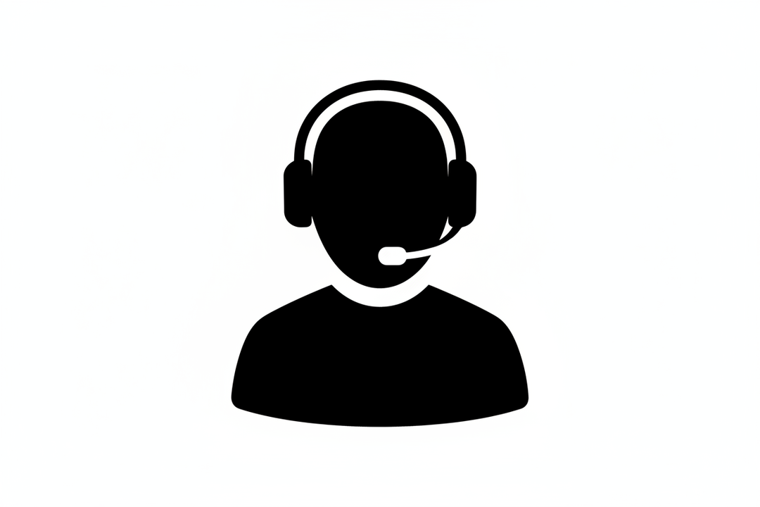 operator black and white icon